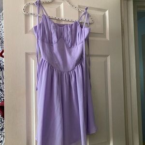 Chic Lavender Mini Dress